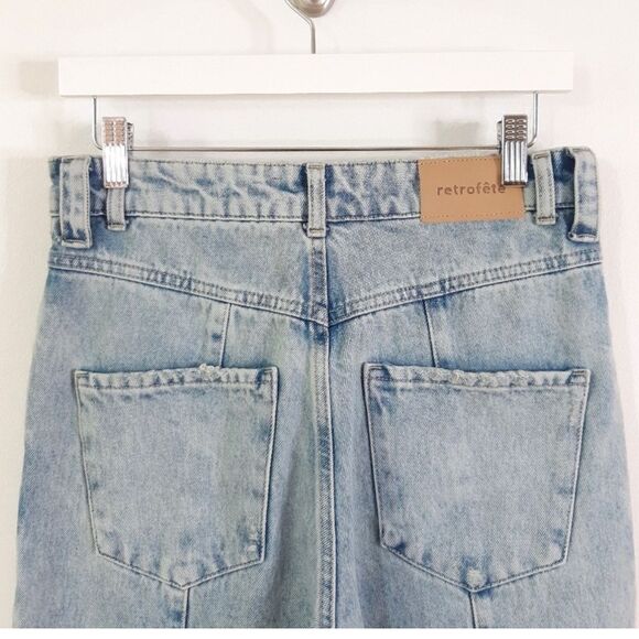 Retrofete Taylor Jeans Revolve in Light Wash Denim - Picture 8 of 10